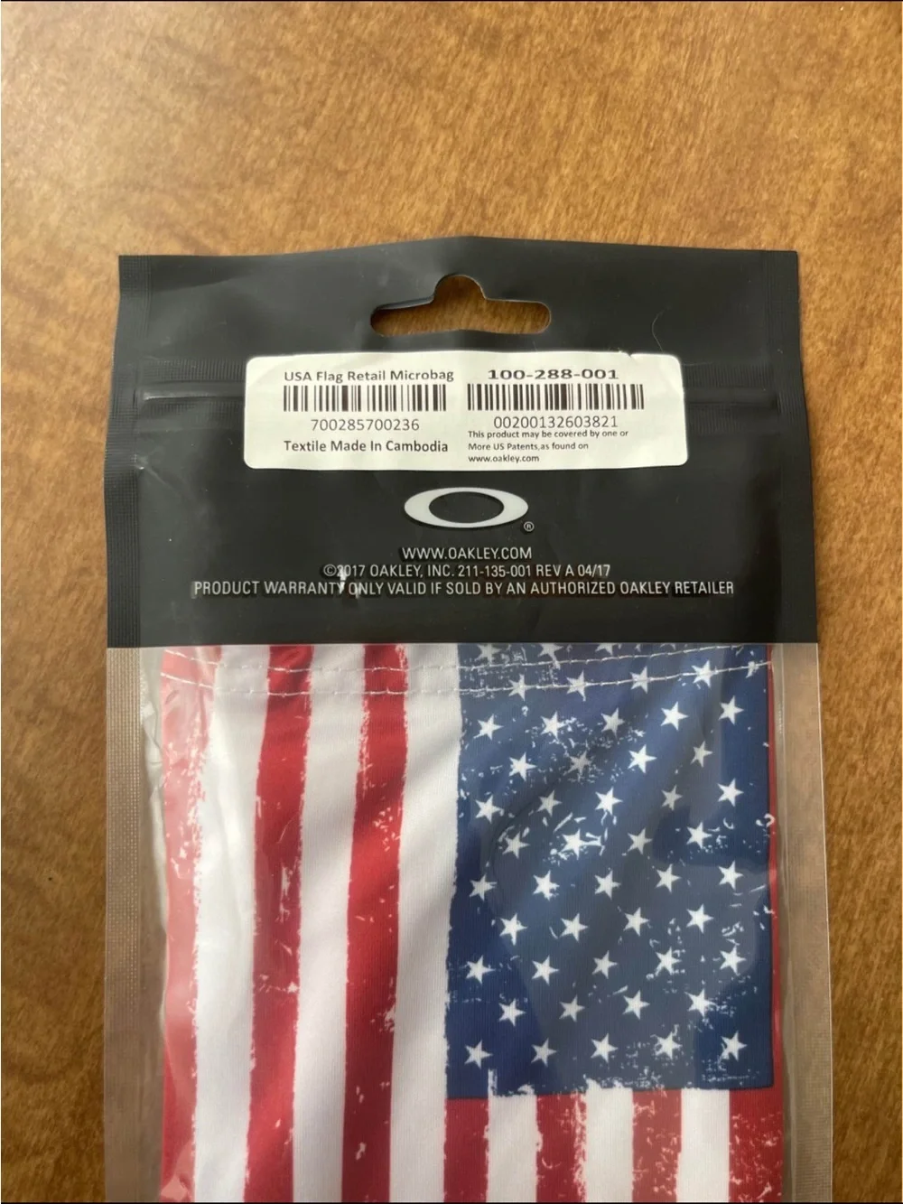 Oakley American Flag sunglasses bag